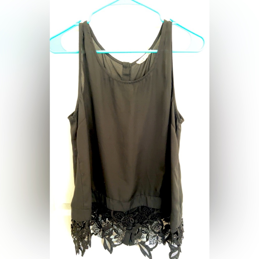 Black tank top